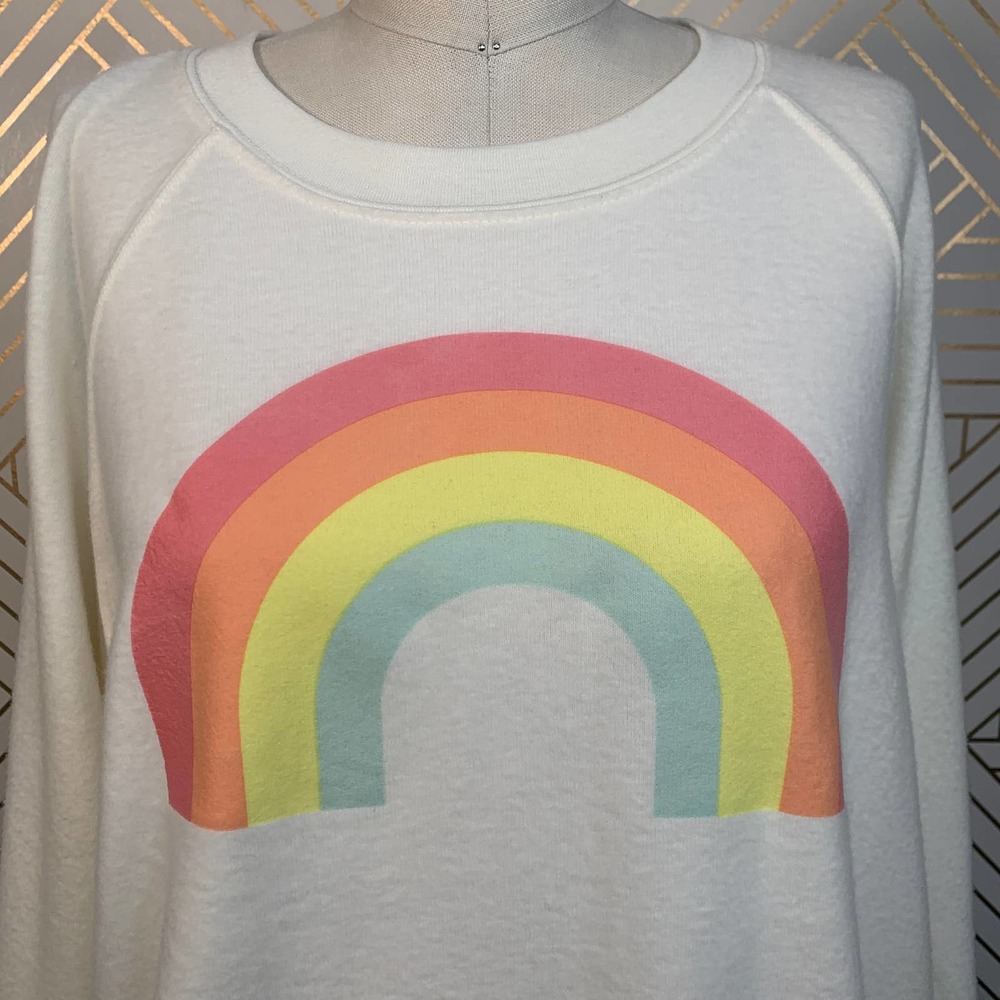 Wildfox After The Rain Rainbow Sommers Sweatshirt - Picture 3 of 11